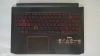 Acer Nitro AN515-57, AN515-56 használt háttér-világításos magyar fekete-piros billentyűzet modul touchpaddal  (6B.QAMN2.014)