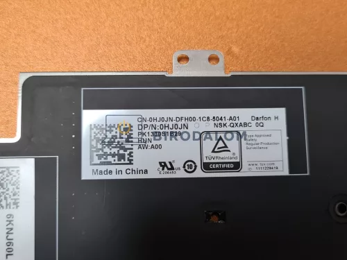 Dell Latitude 5420, 5430, 5421, 5431, 7420, 7420 2IN1, 7520, 7530 gyári billentyűzet (HU kiosztás, háttérvilágítással), fekete